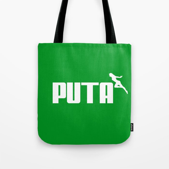 puma tote bag green