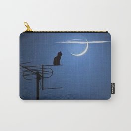 'Goodnight Moon - Cat on a Roof' portrait Carry-All Pouch