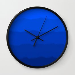Endless Sea of Blue Wall Clock