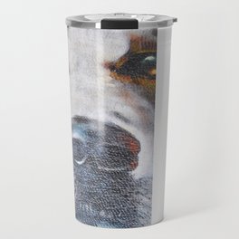Few flowers as a tribute to the Loukanikos dog from Elisavet Travel Mug