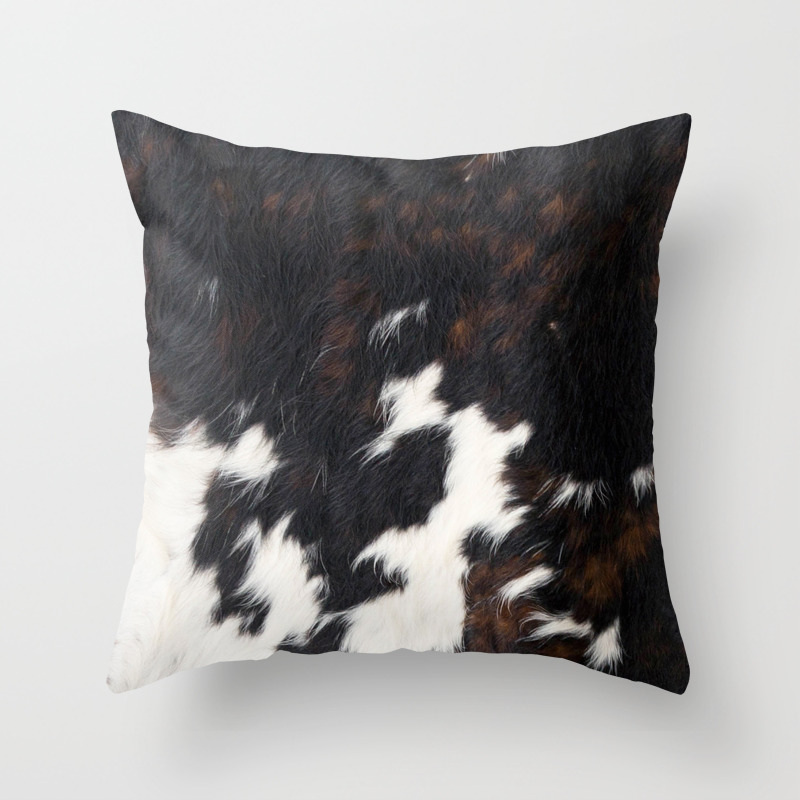 Cowhide Texture Throw Pillow By Cadinera Society6