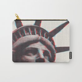Liberty Statue Art Carry-All Pouch | Travel, Vintageliberty, Libertystatueart, Close Upofliberty, Freedom, Statueofliberty, Nycprint, Usaicon, Cultural, Americanfreedom 