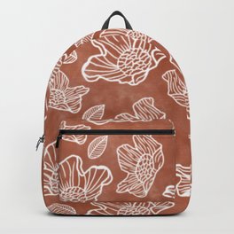 Vintage Floral Pattern Backpack