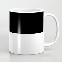 Black and white - Half and Half Split Coffee Mug