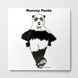 Riggo Monti Design #17 - Runway Panda Metal Print | Graphicdesign, Clothing, Designer, Hot, Apparel, Casual, Brand, Women, Fashion, Boys 