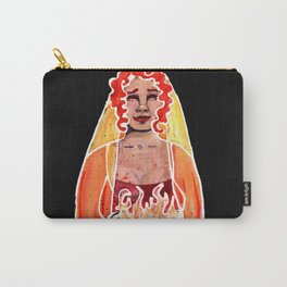 Vesta  |  Hestia Carry-All Pouch | Divinefeminine, Watercolor, Mothergoddess, Cookinggoddess, Curated, Hestia, Painting, Firegoddess, Vesta, Hearthgoddess 