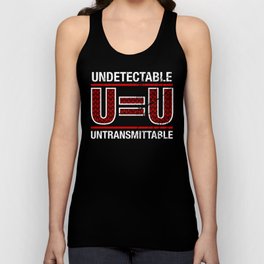 U=U Undetectable Equals Untransmittable HIV Awareness design Tank Top