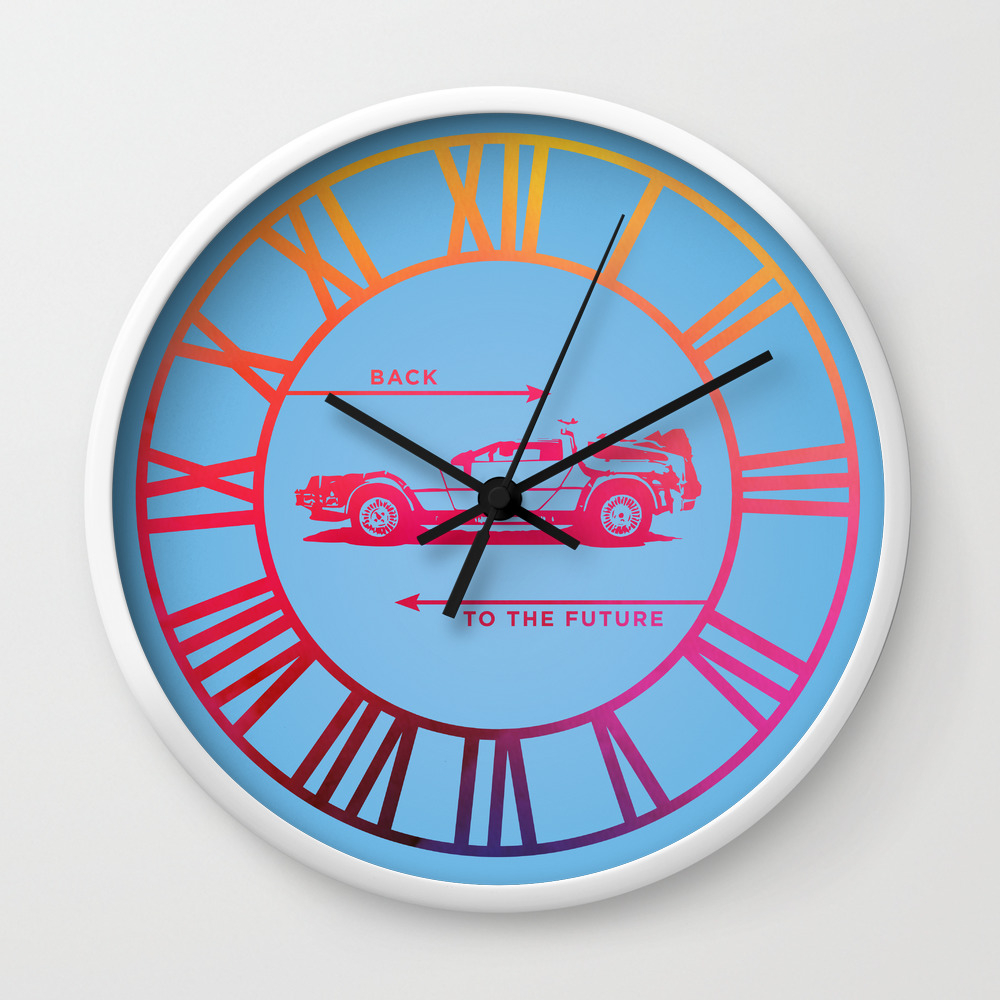 Back to the future wall clock 