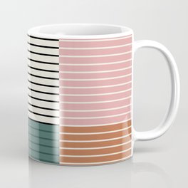 Color Block Line Abstract V Coffee Mug
