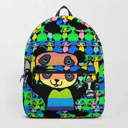 Rainbow,Graffiti,Panda by LowEndGraphics Backpack