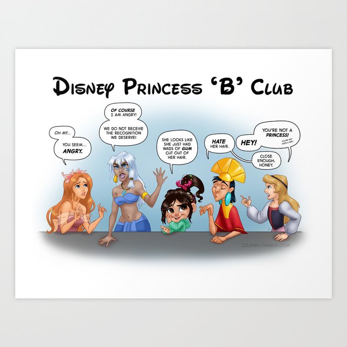 Princess B Club Art Print By Erin Fusco | Society6