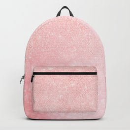 Girly pink glitter luxury design Backpack
