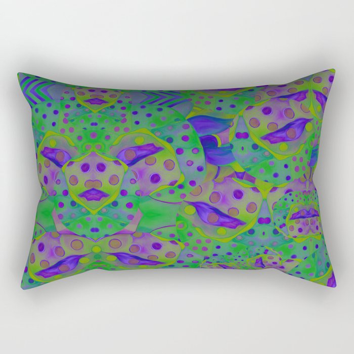 "Be yourself (Pop Fantasy Colorful Pattern)" Rectangular Pillow