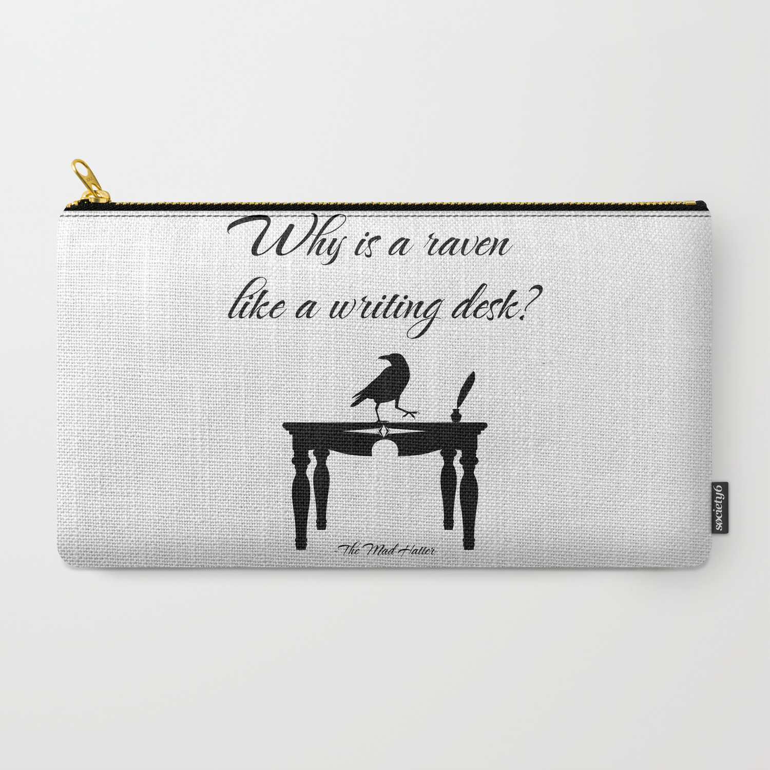 Alice In Wonderland Why Is A Raven Like A Writing Desk Carry All