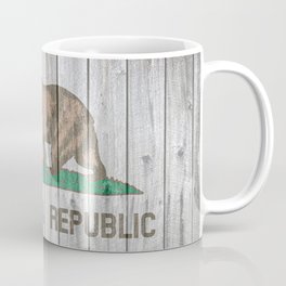 California State Flag Rustic Barn Wall Print Coffee Mug