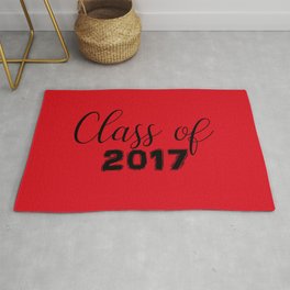 Class of 2017 - Red Black Rug