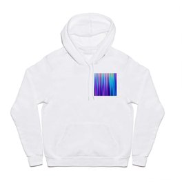 Abstract Purple and Teal Gradient Stripes Pattern Hoody