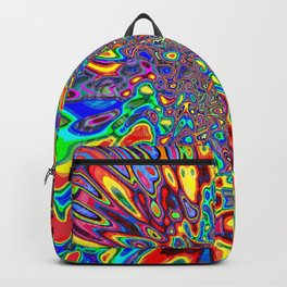 Digital Paint Pour Backpack