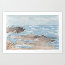 Coastal Landscape Art Print
