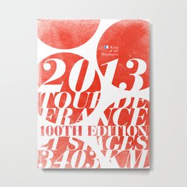 King of the Mountains: Tour de France 2013 Metal Print