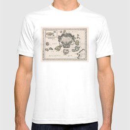 Vintage Canary Islands Map (1656) T-shirt