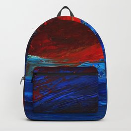 Crimson Sky Seascape Backpack