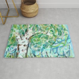 colored roots Rug