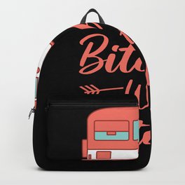 Funny Camping BITCHES WITH HITCHES Caravan Gift Camper Backpack