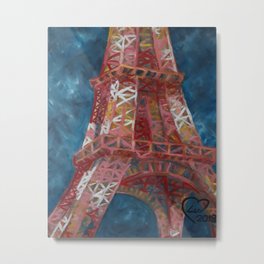 Eiffel Tower by Lu Metal Print