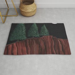 Moonlit Canyons & Pines Rug