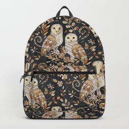 Wooden Wonderland Barn Owl Collage Backpack