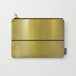 Single black stripe on a Golden background design for home decoration. Carry-All Pouch