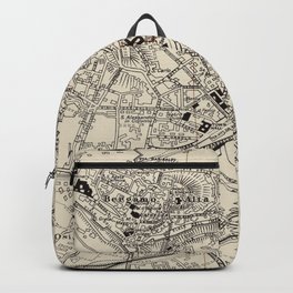 Vintage Map of Bergamo Italy (1943) Backpack