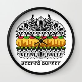 Sacred Burger Wall Clock