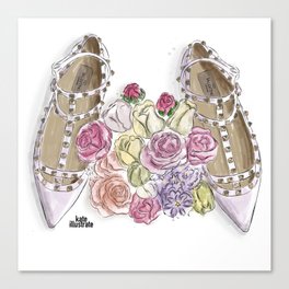 Ballerina's Dream Shoes Canvas Print