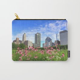 The Chicago, Illinois skyline from Lurie Garden Carry-All Pouch
