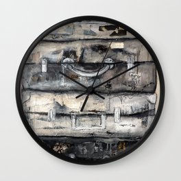 vieille valise Wall Clock