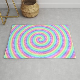 The magic of the colorful maze Rug