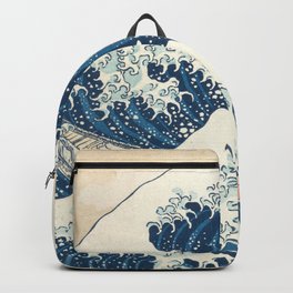 The Great Wave off Kanagawa by Katsushika Hokusai from the series Thirty-six Views of Mount Fuji Art Backpack