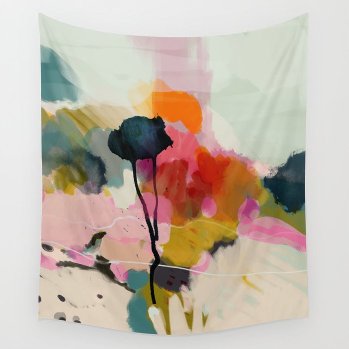 paysage abstract Wall Tapestry