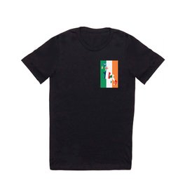 Ireland Rugby Fan Irish Tricolour Flag Design T Shirt