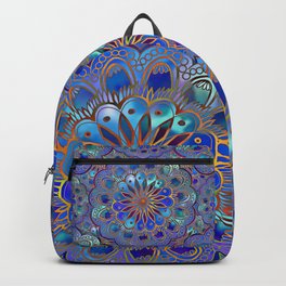 Mandala with Silk Effect Backpack