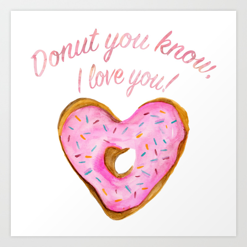 Magnet Aimant Frigo Ø38mm I Love Donuts Heart Coeur J'aime Like 