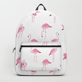 pink flamingo print Backpack