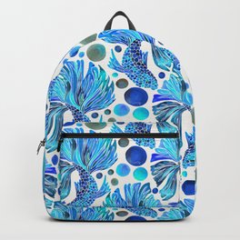 Siamese Fighting Fish – Blue Backpack