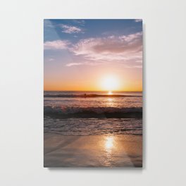 Sunset Surfers IV Metal Print