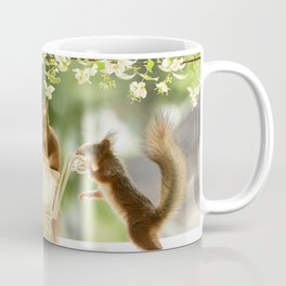squirrels with stroller Coffee Mug
