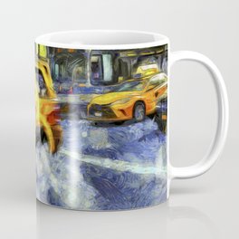 New York Taxis Art Coffee Mug