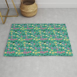 Summer Floral Dream Collection II// Summer collection // seamless pattern  Rug