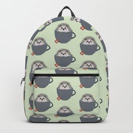 Holiday Tea Cup Hedgehog Backpack